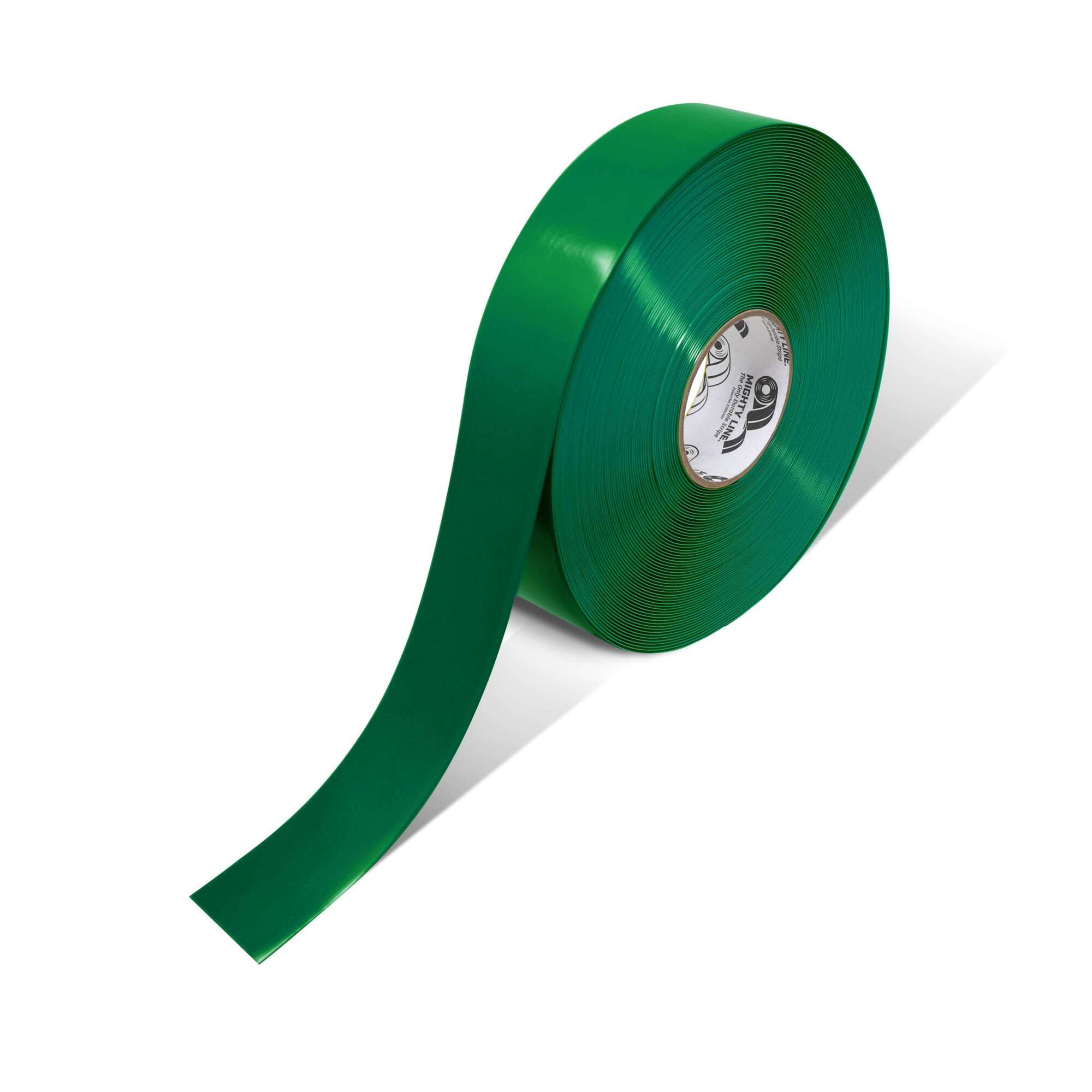 Mighty Line Solid Color Tape — 2in. x 100ft., 50 Mil, Green, Vinyl, Industrial Floor Marking Tape, Model# 2RG